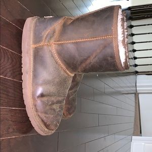 Authentic Brown Leather Uggs